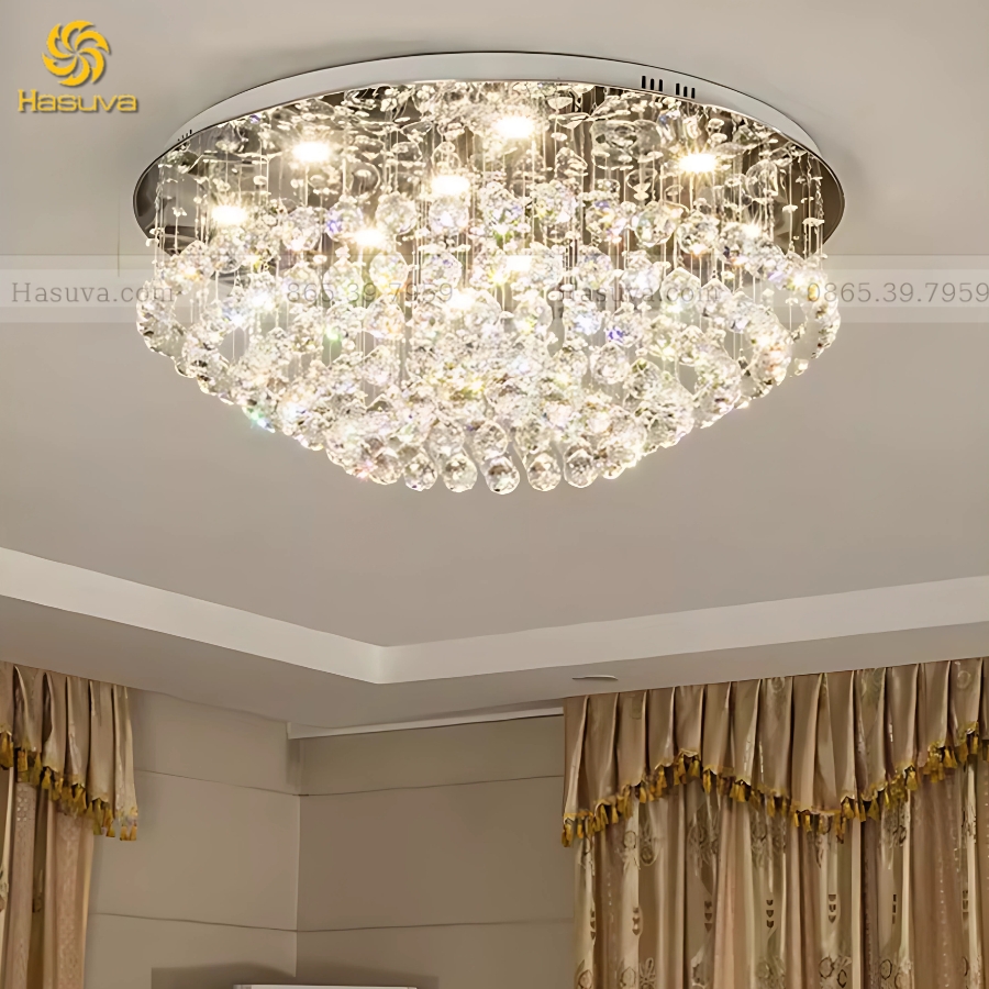 Đèn Ốp Trần Pha Lê 855